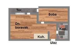 Dvosoban stan, Novi Sad, prodaja, 40m2, 98550e, id1023905